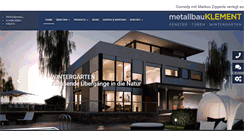 Desktop Screenshot of metallbau-klement.de