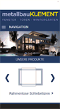 Mobile Screenshot of metallbau-klement.de