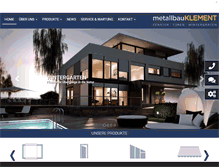 Tablet Screenshot of metallbau-klement.de